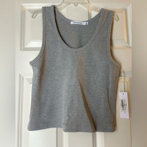 Perfectwhitetee BlondieHeather Gray Tank Top NWT